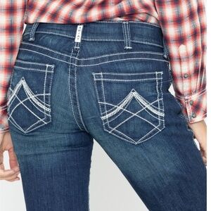 Ariat Women's Straight Leg Jeans in Dark Blue